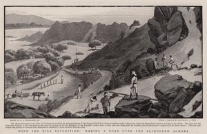 Mit der Nil-Expedition, eine Straße über den Alimooleh Aghaba bauen von Charles J. Staniland